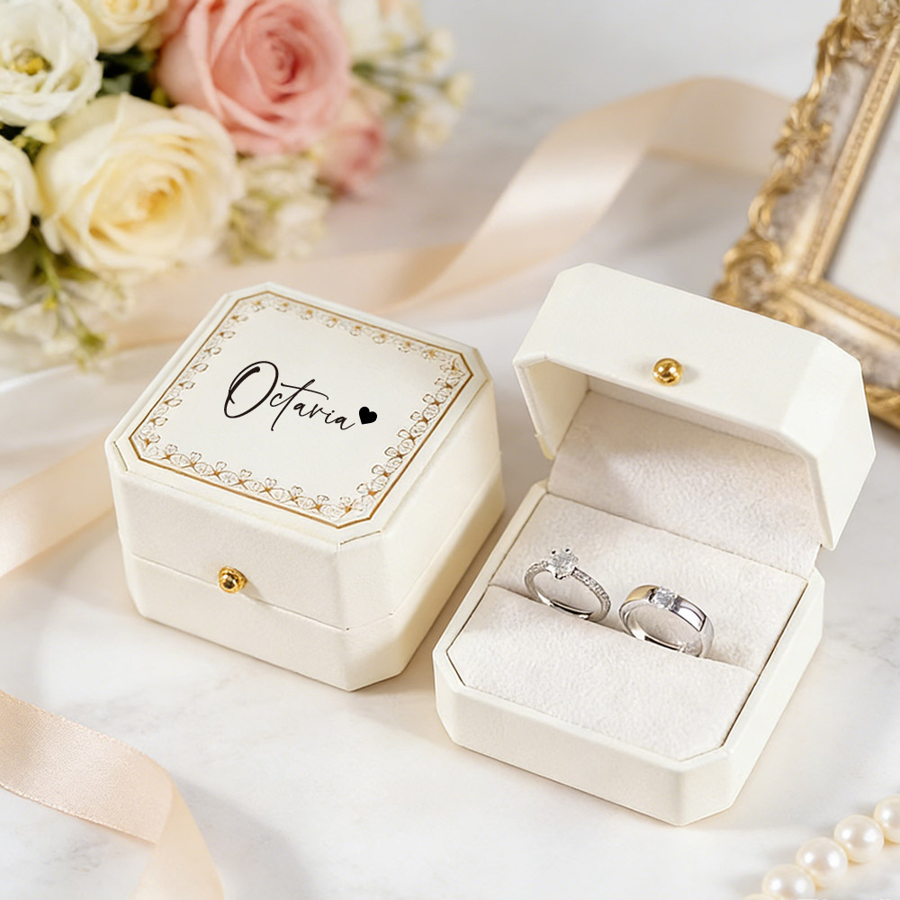 Personalized Faux Leather Ring - đánh giá và giá Velvet Jewelry Box