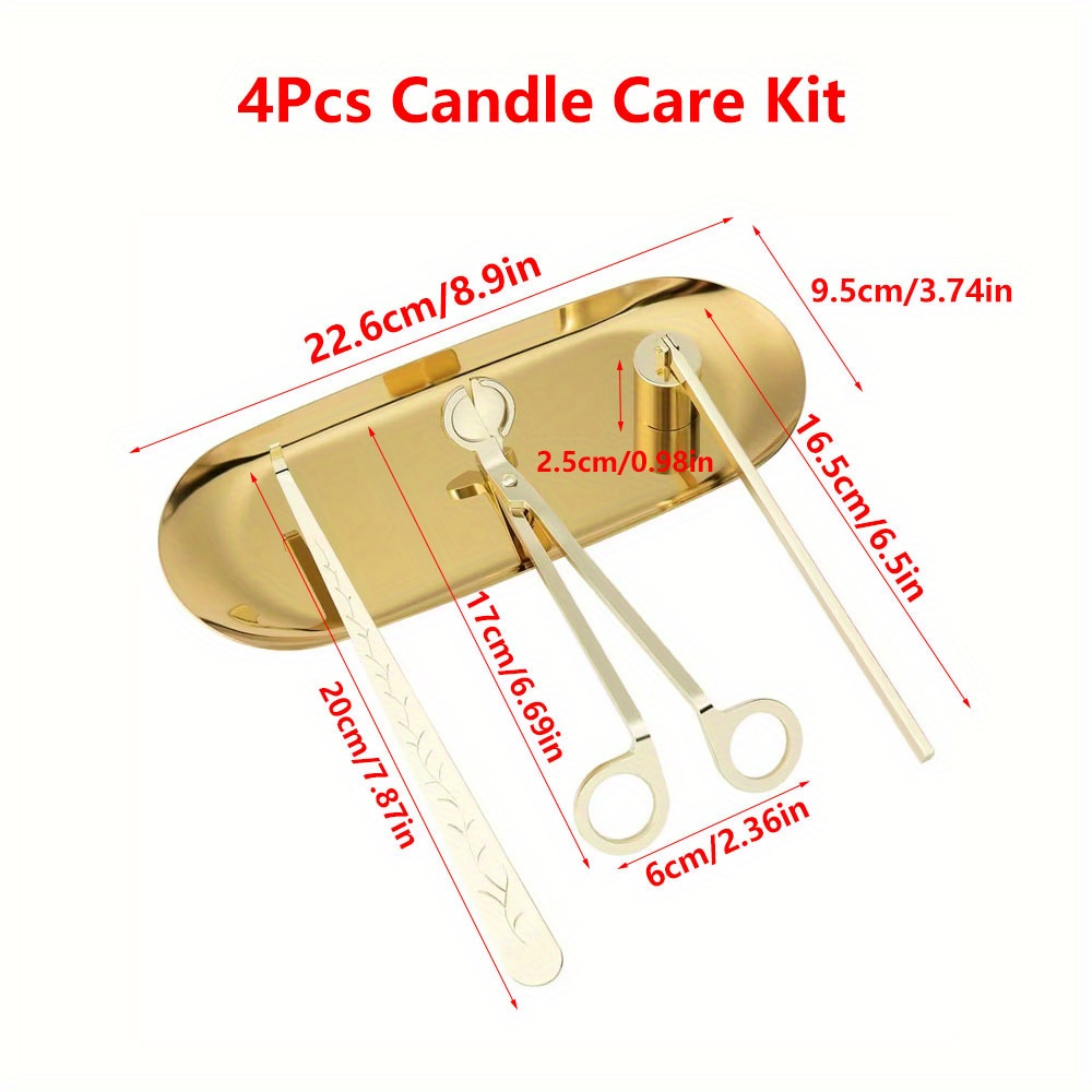 4pcs/set Luxury Candle Care Ki - đánh giá và giá Quiet Luxury Lifestyle