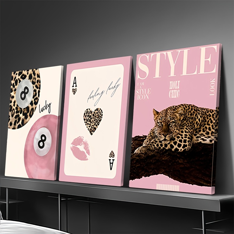 3pcs Leopard Cheetah Canvas Wa - đánh giá và giá Quiet Luxury Lifestyle