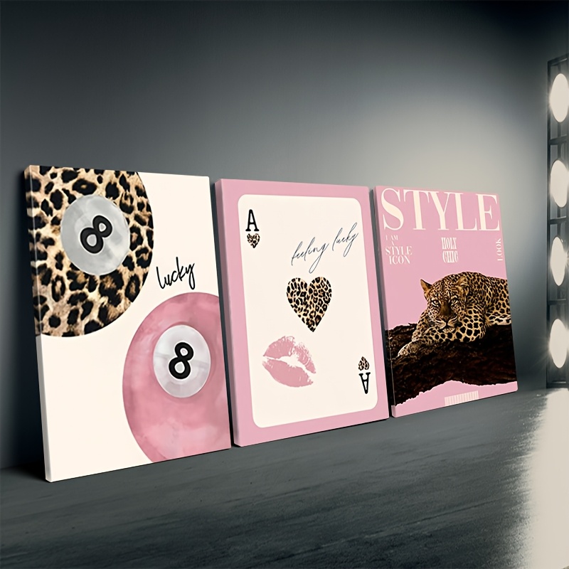 3pcs Leopard Cheetah Canvas Wa - đánh giá và giá Quiet Luxury Lifestyle