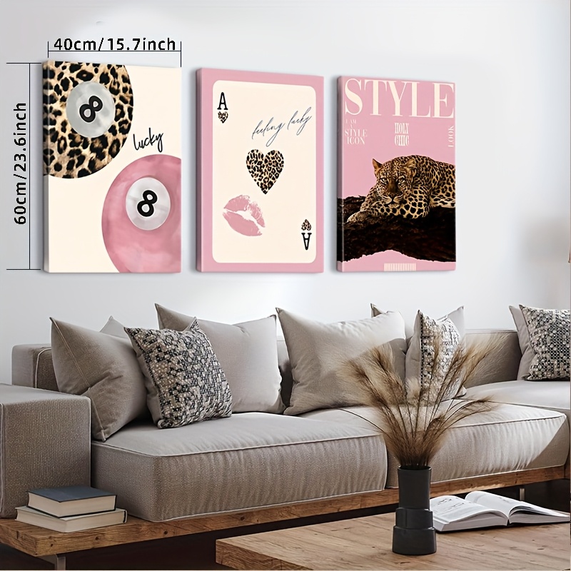 3pcs Leopard Cheetah Canvas Wa - đánh giá và giá Quiet Luxury Lifestyle