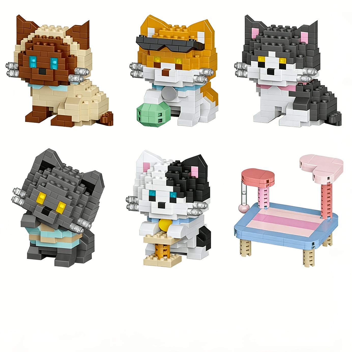 Cat Series Building Blocks Set - đánh giá và giá Quiet Luxury Lifestyle