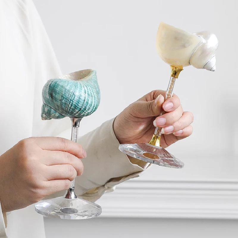 Natural Conch Shell Goblet Cre - đánh giá và giá Quiet Luxury Lifestyle
