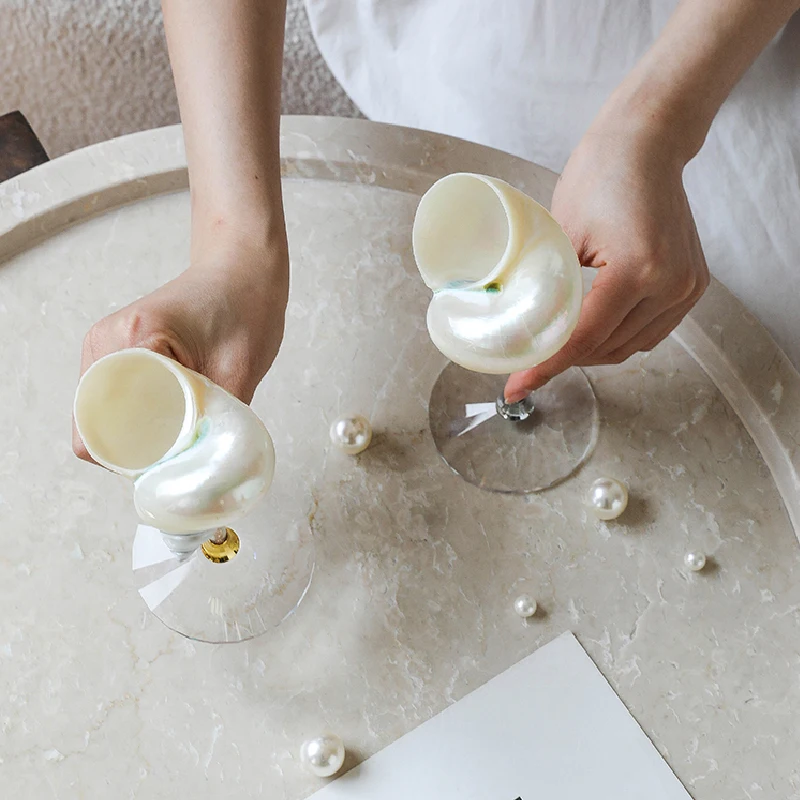 Natural Conch Shell Goblet Cre - đánh giá và giá Quiet Luxury Lifestyle