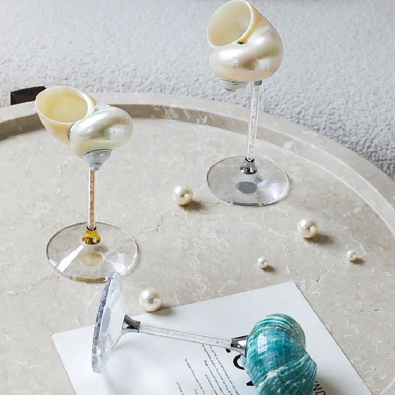 Natural Conch Shell Goblet Cre - đánh giá và giá Quiet Luxury Lifestyle