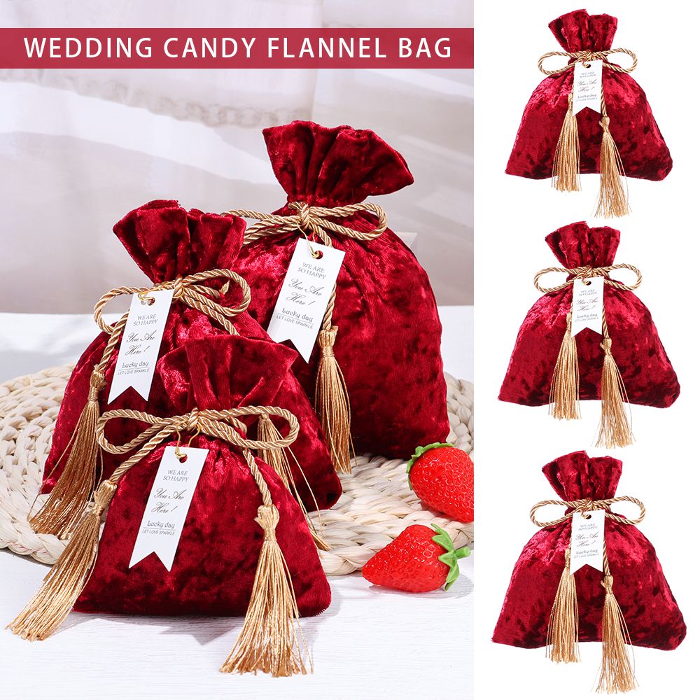 Velvet Cloth Drawstring Tassel - đánh giá và giá Velvet Jewelry Box