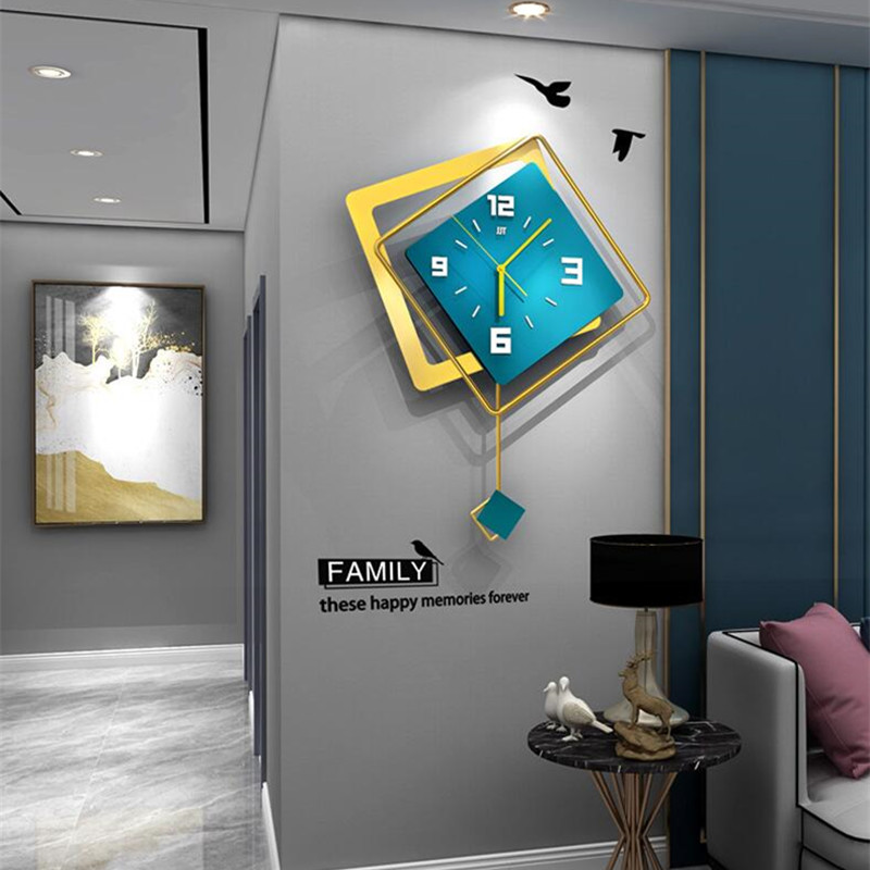 3D Nordic square Swing Wall Cl - đánh giá và giá Luxury Lifestyle Watches