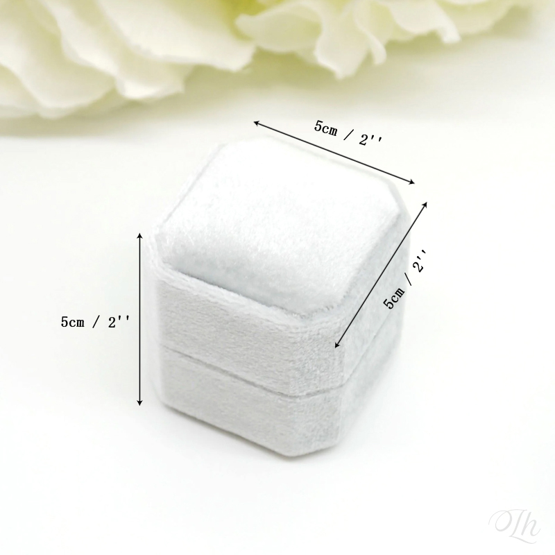 Personalized Wedding Ring Box  - đánh giá và giá Velvet Jewelry Box